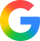 Colorful Google logo on a transparent background.